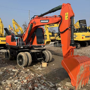 Venta caliente usado Doosan DX150 DH150 15ton ruedas medianas Excavadora hidráulica con núcleo Motor motor caja de cambios bomba de engranajes PLC rodamiento - Product Image 1