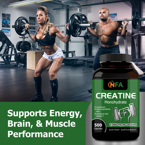 Cápsulas de Creatina Monohidratada de Alta Calidad con Vitamina C, Suplemento para Mejorar la Energía y el Rendimiento Físico para Adultos - Product Image 4