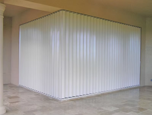 Volets accordéon anti-ouragan et panneaux anti-tempête JINFUDA Florida, volets accordéon latéraux pliables anti-ouragan - Product Image 2