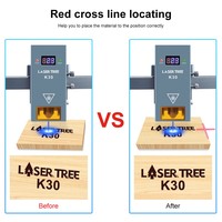 LASER TREE Tête laser haute puissance 30W optique avec assistance aérienne Module de gravure laser 160W pour outils de gravure de découpe CNC DIY