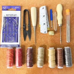 Hand-sew Leather Goods Hot Selling Manual Leather Craft <b>Sewing</b> Repair Punching Work Kit <b>Sewing</b> <b>Bag</b> - Product Image 2