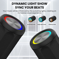 Altavoz Bluetooth Portátil con Logotipo Personalizado, Batería de Gran Capacidad de 1200 mAh, Larga Duración de Reproducción, Luz RGB Rítmica