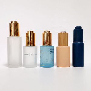 New Arrival Transparent 30ml 50ml Flat Shoulder Hair Oil <b>Container</b> Perfume Oil Packaging Dropper <b>Glass</b> Bottles With Pipette - Product Image 6