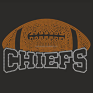 Gameday <span class=keywords><strong>Rugby</strong></span> Chief Bling Transfers University Team Nombre logo Hotfix Motifs para sudaderas con capucha MOQ 30PCs Transferencia de cristal de buena calidad - Product Image 1