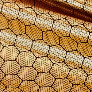 Vải Giữ Nhiệt Tổ Ong Công Nghệ Mới Vải Taffeta Nylon Phản Xạ Nhiệt Lá Bạc Vàng - Product Image 3