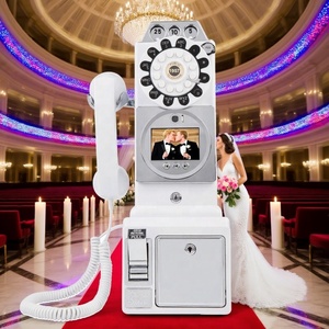 Teléfono Fijo para Bodas, Videolibro de Visitas con Audio y Voz, Grabadora de Voz, Cabina Telefónica para Bodas, Fiestas y Cumpleaños - Product Image 1