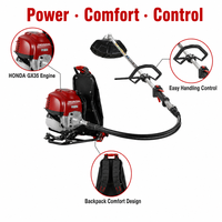 Débroussailleuse à dos TB35-RZ avec moteur HONDA GX35 35,8 cm³ 4 temps, coupe-herbe à essence 0,95 kW pour la ferme