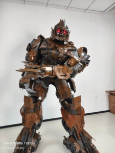 Costume de danse robot LED réaliste pour adulte, transformable, en 3D, avec enregistreur vocal, pour cosplay, mascotte, en soie/coton, pour homme - Product Image 4