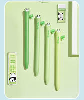 Crayon mécanique automatique Lopet 0,5 mm au design panda mignon et tendance, assurant une écriture fluide, impression numérique, anti-casse