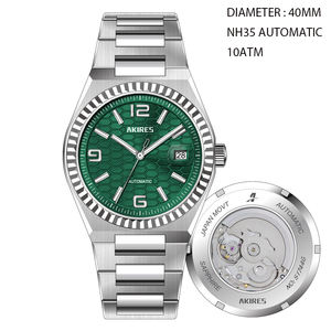 Montre automatique de haute qualité avec cadran personnalisé, mouvement mécanique NH35, 10 ATM, C3 luminescent, montre mécanique pour homme - Product Image 3