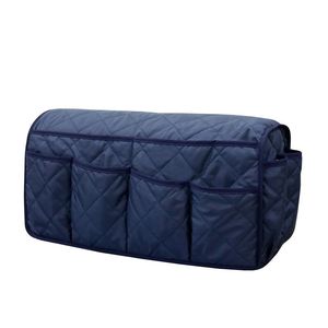 Sofa Armrest Storage Bag Black Multipurpose Side Organizer For Living Room - Product Image 4