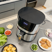 Appareils électroménagers de cuisine, friteuse à air, de l'usine, écran tactile LED, 8L, friteuse à air intelligente