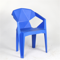 Barbecue bière chaise en plastique meubles de maison meubles de salle à manger haute qualité créatif moderne Design géométrique chaise d'extérieur