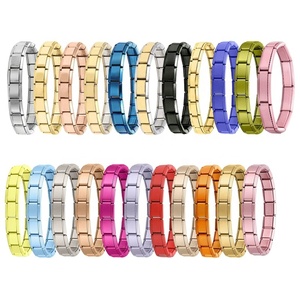 Connector-Style Unisex <b>Charm</b> <b>Bracelet</b> New Chinese-Style Electroplated Stainless Steel Round Detachable High-End Gift Jewelry - Product Image 1