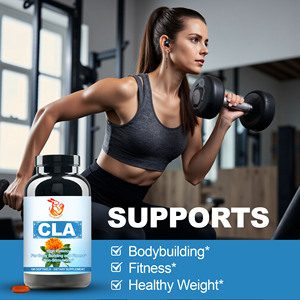 Precio al por mayor: Cápsulas blandas de CLA 1300MG con aceite de semilla de cártamo que apoyan el rendimiento en el ejercicio y el desarrollo muscular con cápsulas blandas limpias - Product Image 5