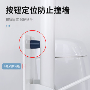 Barre d'appui pliable Dakang pour toilettes, capacité de charge 150 kg, barre de sécurité escamotable pour personnes âgées, femmes enceintes et personnes handicapées. - Product Image 4