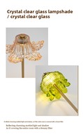 Lampe de table décorative sans fil rechargeable DC moderne en fer et verre, avec contrôle tactile E26, LED 2700K, Type-C, à intensité variable, pour salon