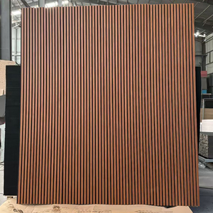 Pannello Acustico in Fibra di Poliestere Bianca con <span class=keywords><strong>Doghe</strong></span> in Legno, Rivestimento in PVC, Insonorizzante, Decorazione d'Interni Mobile dal Design Contemporaneo - Product Image 6