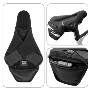 ROCKBROS Coussin de Selle de Vélo Antidérapant Confortable et Souple, Housse Chauffante pour Selle de Vélo - Product Image 6