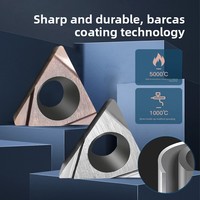 AFDJ TBGH Type Trapezoid CNC Inserts Fine Turning Boring Inner Holes OEM Titanium Aluminum Nitride Coated 55HRC Ceramic 1 Year
