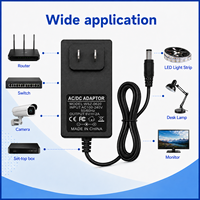 Adaptateur secteur mural AC/DC 6V2A avec prise US 5,5x2,5mm 12W, design professionnel, pour tube LED et décodeur