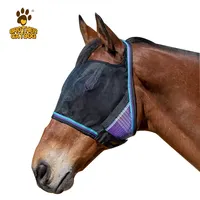 Trung Quốc Nhà Sản Xuất Chuyên Nghiệp Tùy Chỉnh Cổ Điển Sản Phẩm Ngựa Không Có Tai Chất Lượng Cao Bảo Vệ UV Horse Fly Mask