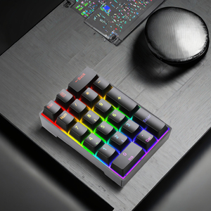 YF20 20-Key kablolu <span class=keywords><strong>USB</strong></span> tip-c için ergonomik RGB <span class=keywords><strong>Mini</strong></span> mekanik sayısal klavye masaüstü ofis oyun iş - Product Image 3