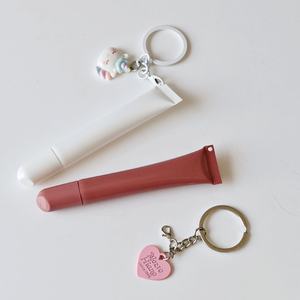 หลอดบีบพลาสติกแบบกำหนดเองสำหรับลิปบาล์มพร้อมพวงกุญแจ ครีมบำรุงผิว โลชั่น <span class=keywords><strong>10</strong></span> มล. บรรจุภัณฑ์หลอดพลาสติกนิ่มแบบบีบได้ - Product Image 3