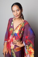 Robe Kaftan Longue Grande Taille en Polyester Imprimé Animal Vintage, Tissée à la Main, Ample et Légère, Idéale pour la Plage et les Vacances