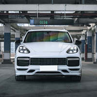 TEGARRY Kit complet de carrosserie avant de haute qualité, phares LED, style Turbo+TKT Cayenne 2011-2014, matériau PP, ajustement parfait à 100%