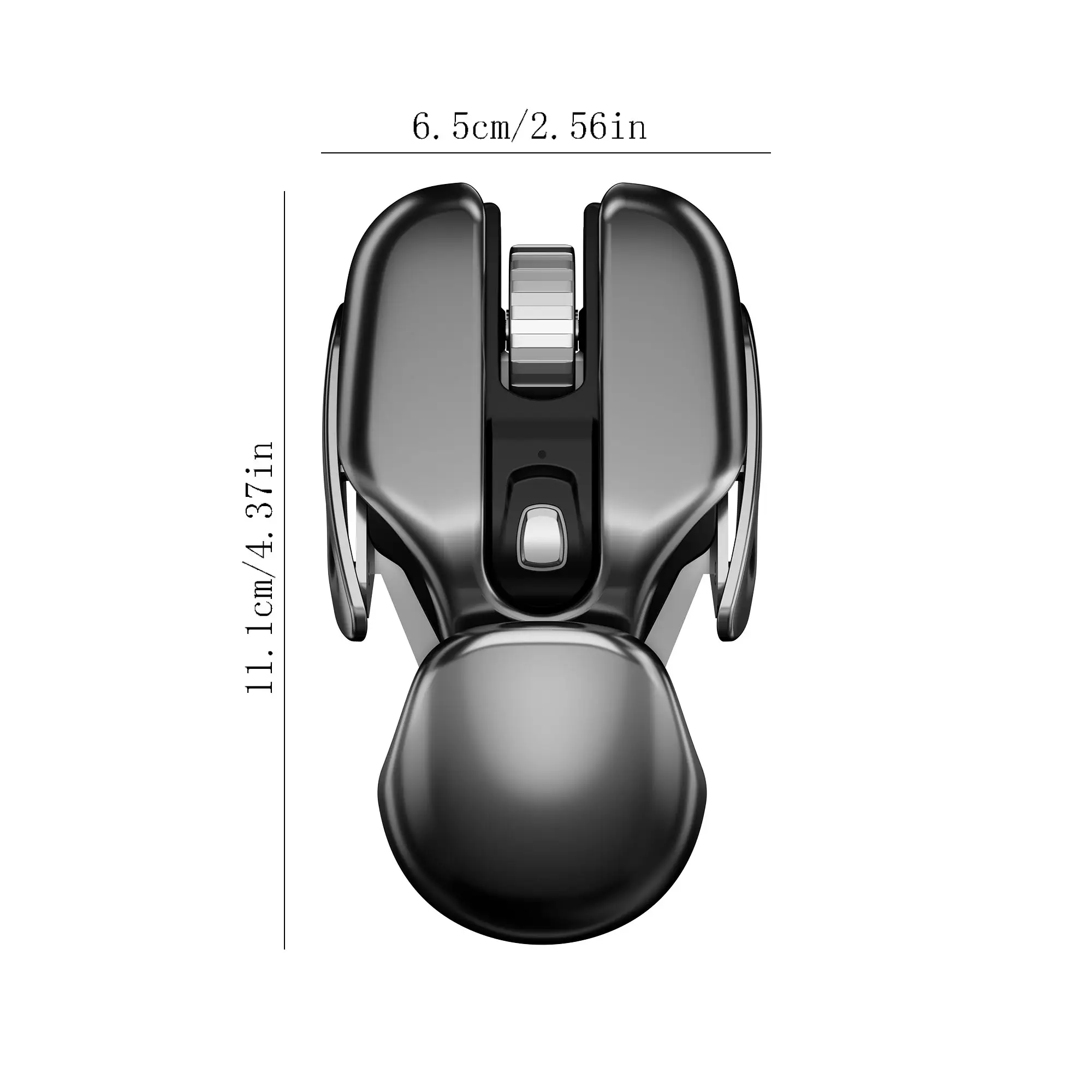 Ultimo mouse in metallo 2.4G USB ricaricabile 1600DPI mouse per computer mouse in metallo rotella trackball mouse
