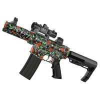 Ensemble de jouets tactiques M4A1 en PVC avec alarme de sécurité et fonction de tir rétractable pour l'entraînement des joueurs de 14 ans et plus - Toysrunner