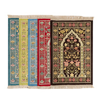 Tapis de prière musulman rembourré et lavable, style persan, fabriqué en Chine, populaire, pour la maison et la voiture, en polyester antidérapant