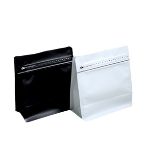 Colore magico cubo chicchi di caffè fondo piatto autosigillante sacchetto con valvola facile strappo cerniera laterale - Product Image 6