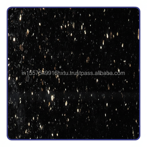 Dalles aléatoires de granit de 3cm de granit de perle noire épaisseur polie du granit 3cm - Product Image 1
