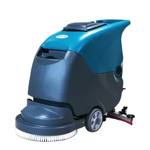 EU Certified Compact Intelligent Manual Floor Scrubber Logistics Center Equipment System Waterro Plant Industry Floor Sweepers