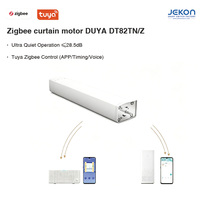 Moteur de rideau électrique Dooya DT82TN Z Tuya Zigbee, ultra silencieux (28,5 dB), compatible avec l'application, la commande vocale et la télécommande.