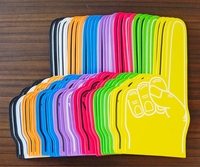 Leere Mini-Schaumstoff-Fingerhandschuhe für Cheerleading, Sportfans, Anfeuerung bei Fußball, Baseball, Fußball, Teamgeist, Geburtstag, Themenparty