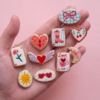 Pendentif en acier inoxydable électroplaqué, motifs Cœur, Nœud, Fleur, Soleil, Oiseau, pour la mode personnalisée, coloré, pour le commerce transfrontalier