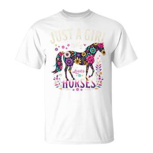 Camiseta colorida con diseño de caballos para una chica que ama los caballos - Product Image 1