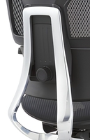 Chaise de bureau ergonomique en maille avec appui-tête, soutien lombaire, dossier inclinable et repose-pieds extractible pour le bureau à domicile
