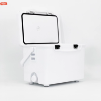 Boîte à pêche isotherme Evercredit de haute qualité, personnalisée, inférieure à 10 l, en PP blanc à trois couches, avec isolation en PU
