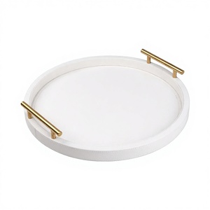 Plateau de service en bois massif de style classique, durable, avec une fabrication de qualité supérieure pour les maisons de luxe, les hôtels et les restaurants - Product Image 1