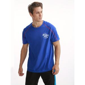 T-shirts de gym pour hommes vente en gros T-shirts confortables à col rond et coupe athlétique pour hommes - Product Image 2