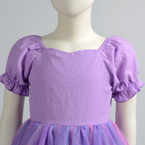 Niños fiesta Vintage niña verano bebé nuevo diseño niños Hada elfo con manga corta sueño unicornio <span class=keywords><strong>Lila</strong></span> <span class=keywords><strong>vestidos</strong></span> vestido - Product Image 5