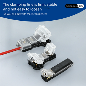 Connecteur de fil H2 <span class=keywords><strong>2</strong></span> broches enfichable épissure rapide bornes de fil électrique rapides non dénudées bloc connecteurs de câble d'éclairage LED - Product Image 5