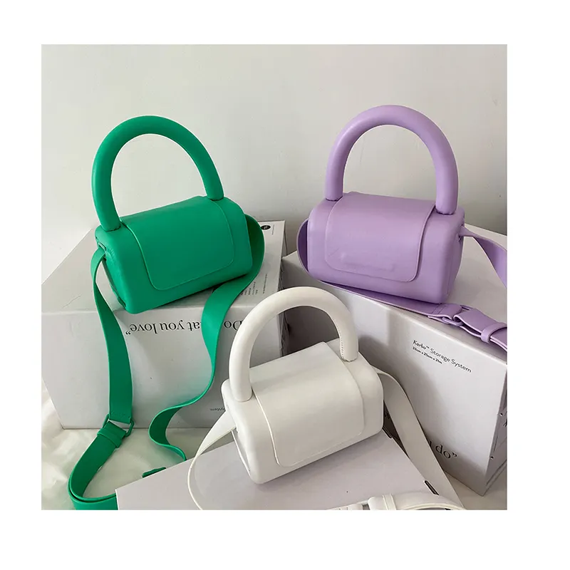 Stylish Women Box Shaped Crossbody Luxury Brand Shoulder Bag Female Mini Handbag Designer Toto Tote Girls Cute Candy Color Purse