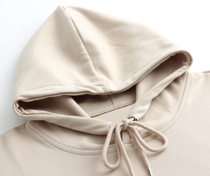 Sweat-shirt à capuche à manches longues en tissu double face sain 300g coupe ample automne pour hommes et femmes - Product Image 5