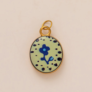 Amuleto de moda DIY de acero de titanio con diseño de diablillo, ojos de tulipán y estrella de cinco puntas, estilo europeo y estadounidense, para verano - Product Image 4