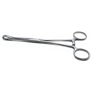 Pinzas manuales para apósitos de esponja de 10.5 pulgadas con puntas rectas, de acero inoxidable de alta calidad, instrumentos quirúrgicos reutilizables, clase I CE - Product Image 3